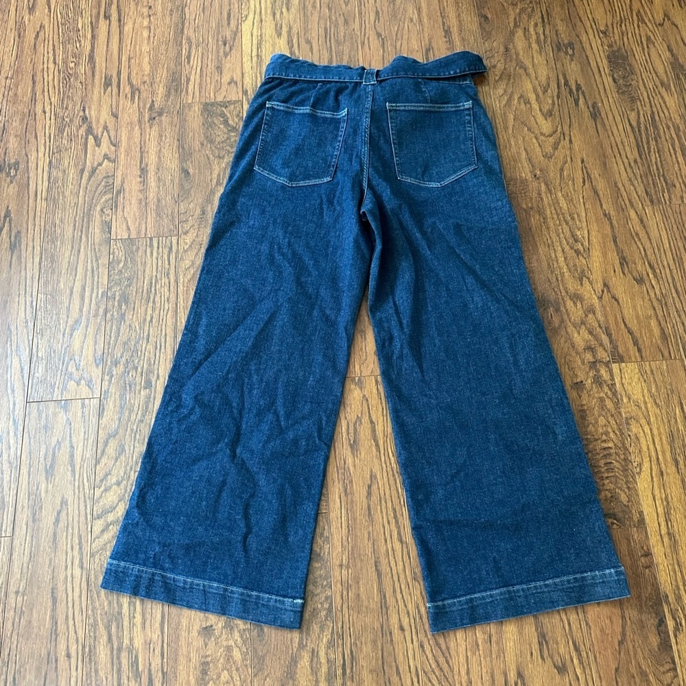 J. Crew Blue Flare Wide Leg Jeans - Picture 4 of 4
